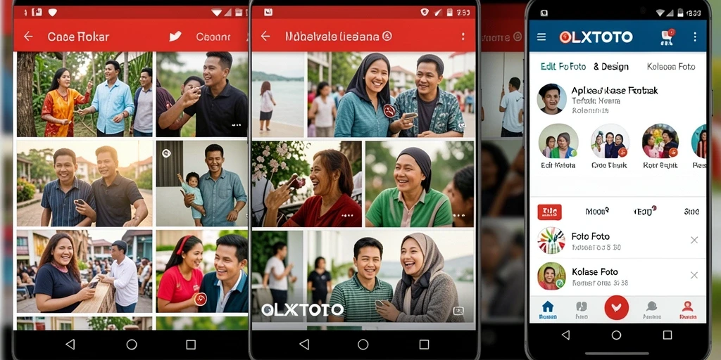 Antarmuka pengguna OLXTOTO yang menarik untuk kolase foto.